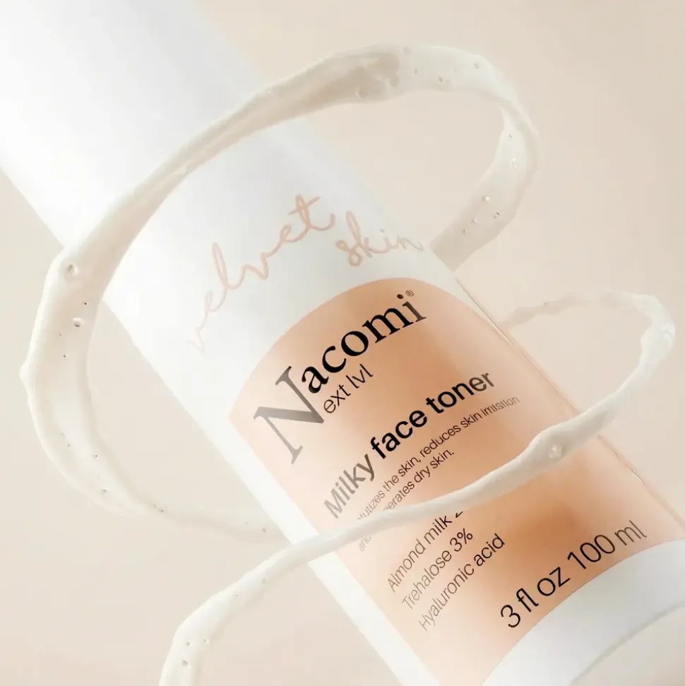 Nacomi Next LVL, mleczny tonik do twarzy, 100 ml