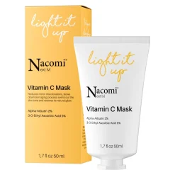Nacomi Next LVL, rozjaśniająca maska do twarzy z witaminą C, 50 ml
