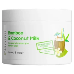 Nacomi, piankowy peeling o zapachu bambusa i mleka kokosowego, 100 ml