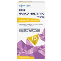 Narko Multi Pro, test do wykrywania 10 narkotyków w moczu, 1 szt.