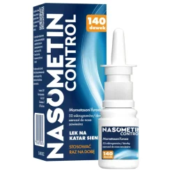 Nasometin Control, 50 mcg/dawkę, aerozol do nosa na alergię, 140 dawek