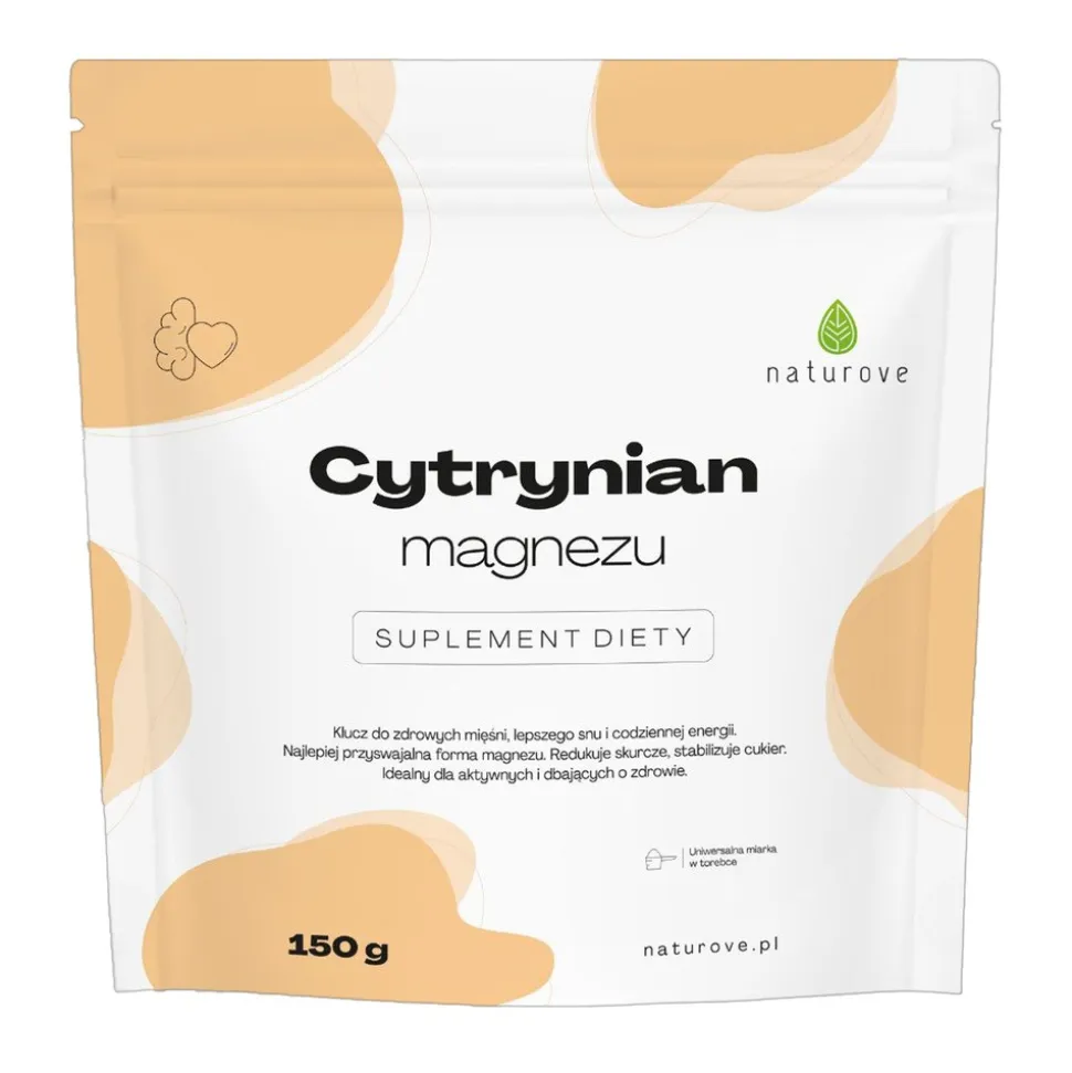 Naturove Cytrynian magnezu, proszek, 150 g