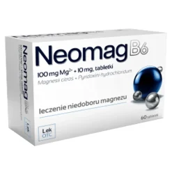 NeomagB6, 100 mg + 10 mg, tabletki powlekane, 60 szt.