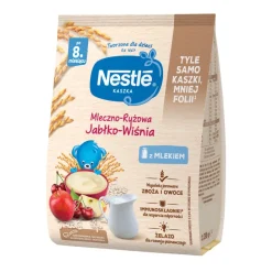 Nestle, kaszka mleczno-ryżowa, jabłko-wiśnia, 8 m+, 230 g
