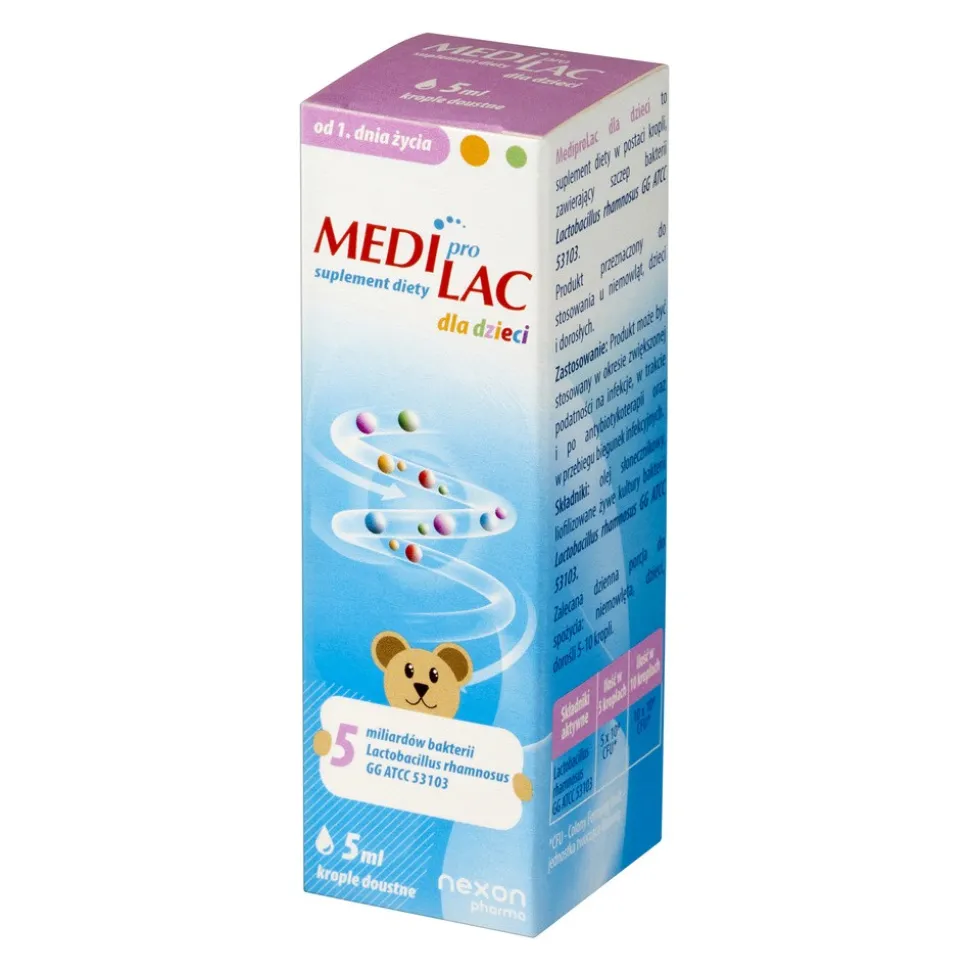 Nexon Pharma MediproLac dla dzieci, krople, 5 ml
