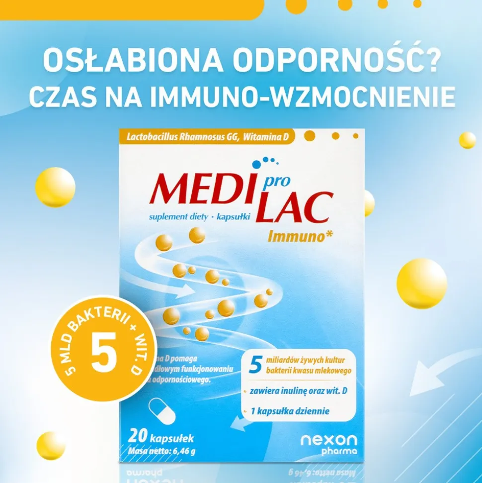 Nexon Pharma Mediprolac Immuno, kapsułki, 20 szt.