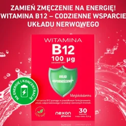 Nexon Pharma Witamina B12 100 μg, kapsułki, 30 szt.
