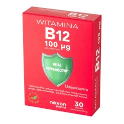 Nexon Pharma Witamina B12 100 μg, kapsułki, 30 szt.