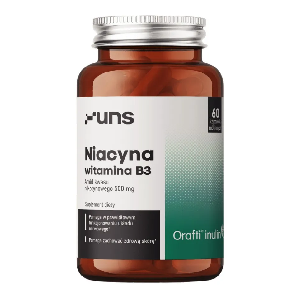 Niacyna Witamina B3, kapsułki, 60 szt.