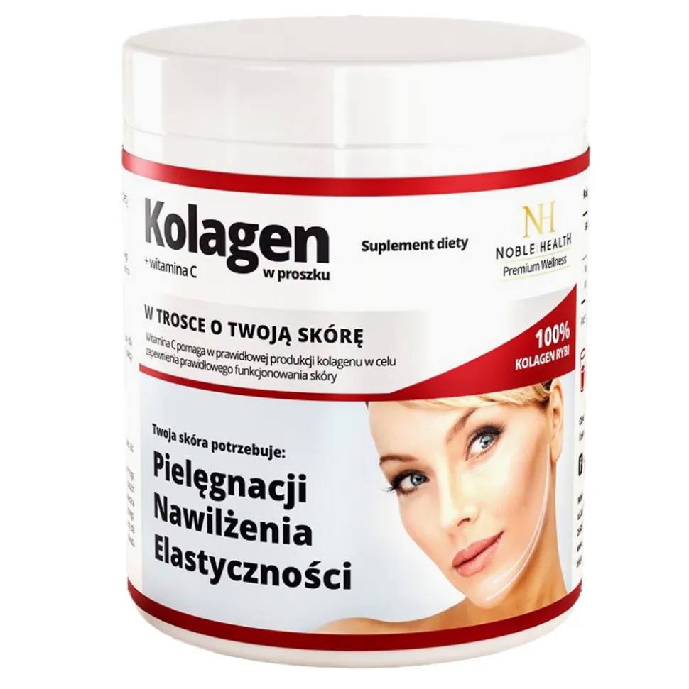 Noble Health Kolagen + witaminą C, proszek, 100 g