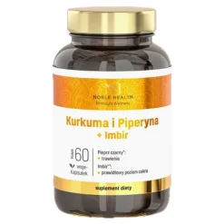 Noble Health, Kurkuma i pieryna + Imbir, kapsułki, 60 szt.