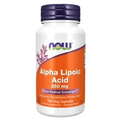 Now Foods Alpha Lipoic Acid 250 mg, kapsułki, 120 szt.