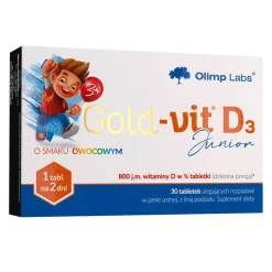 Olimp Gold-Vit D3 Junior, tabletki ulegające rozpadowi w jamie ustnej, 30 szt.