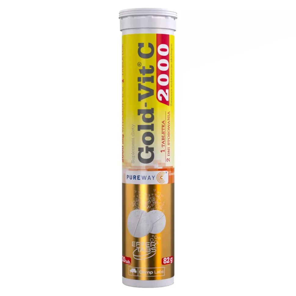 Olimp Labs Gold-Vit C 2000, tabletki musujące, smak cytrynowy, 20 szt.