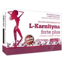 Olimp L-Karnityna Forte Plus, tabletki do ssania o smaku wiśniowym, 80 szt.