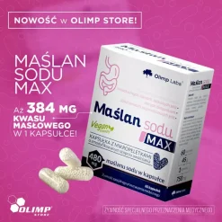 Olimp Maślan sodu MAX, kapsułki, 60 szt.