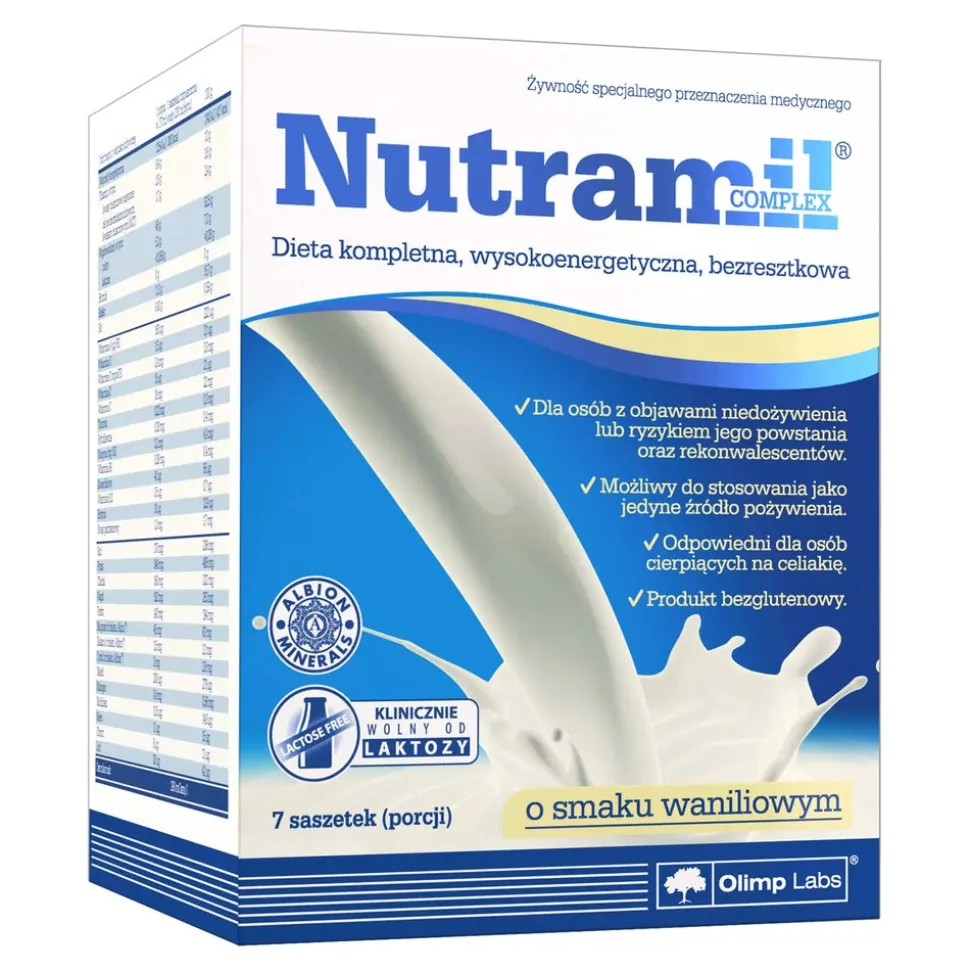 Olimp Nutramil Complex, smak waniliowy, 7 saszetek