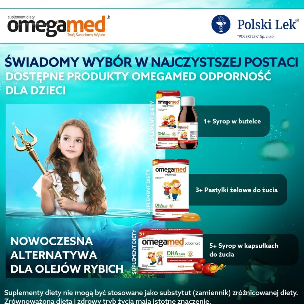 Omegamed Odporność 1+, syrop, 140 ml