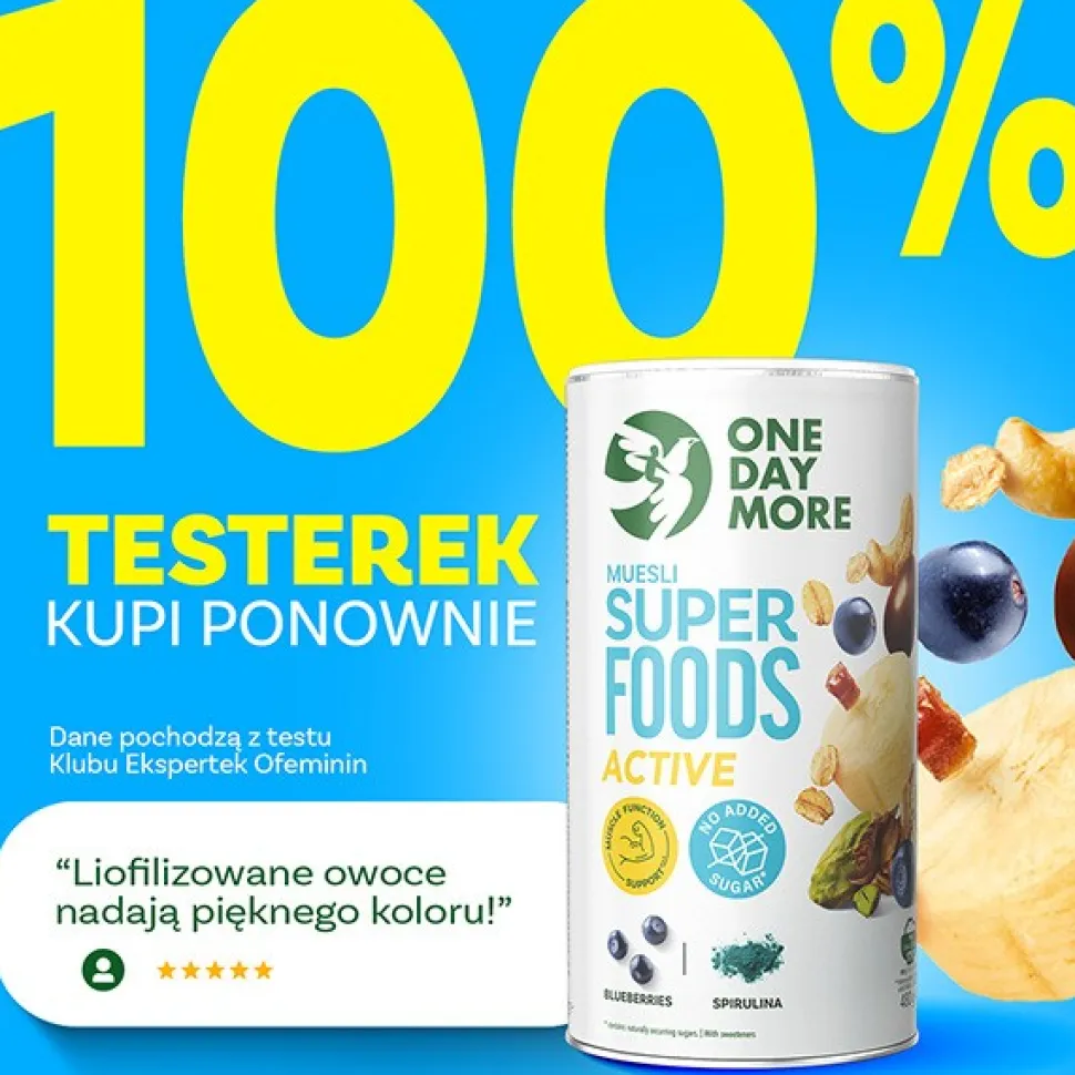 OneDayMore Muesli Superfoods Active, 480 g