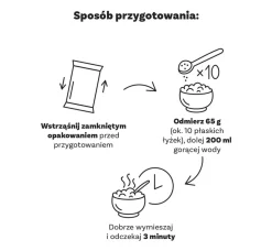 OneDayMore Owsianka z fińskimi płatkami owsianymi z suszonymi morelami i płatkami migdałów, 350 g