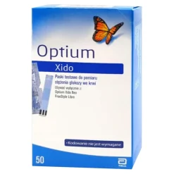 Optium Xido, paski testowe do glukometru, 50 pasków