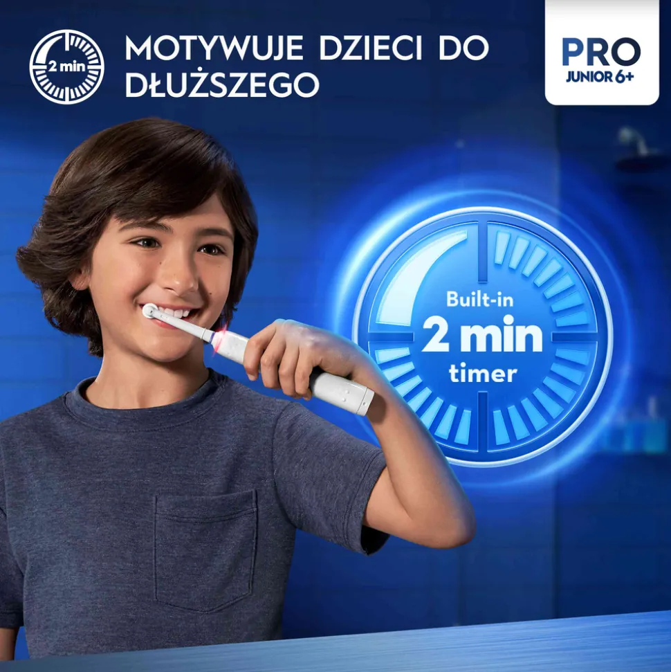 Oral-B, Pro Junior 6+, Frozen, szczoteczka elektryczna