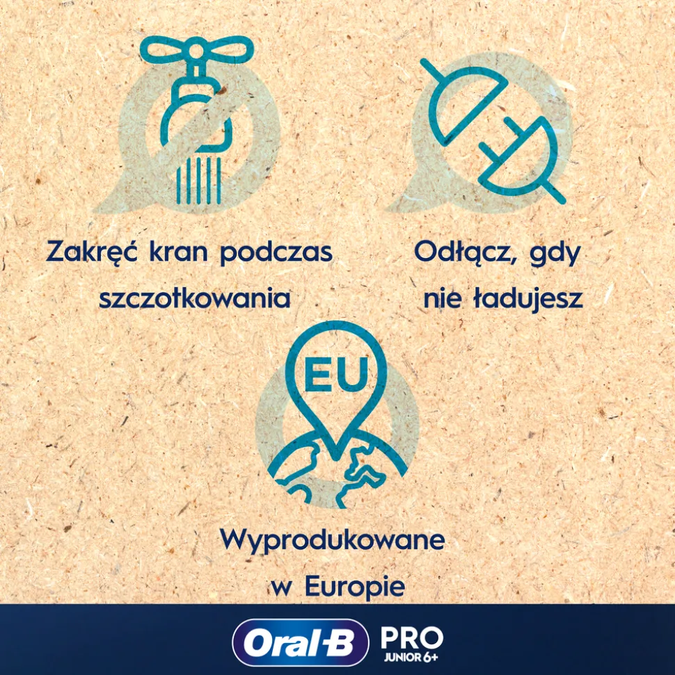 Oral-B, Pro Junior 6+, Frozen, szczoteczka elektryczna