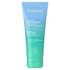 4Organic, krem do rąk, naturalny nawilżający z kwasem hialuronowym, 75 ml