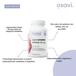 Osavi Advanced Liposomalne żelazo 20 mg, kapsułki twarde, 120 szt.