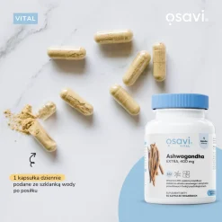 Osavi Ashwagandha Extra 400 mg, kapsułki twarde, 180 szt.