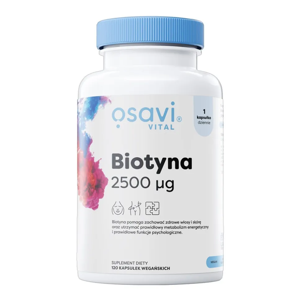 Osavi Biotyna, 2500 μg, kapsułki twarde,120 szt.