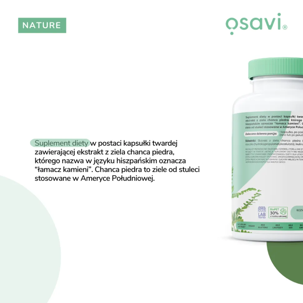 Osavi Chanca piedra 500 mg, kapsułki twarde, 60 szt.