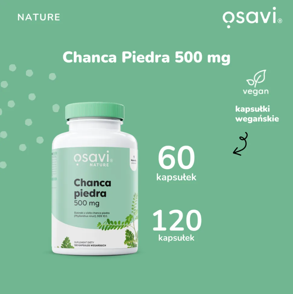 Osavi Chanca piedra 500 mg, kapsułki twarde, 60 szt.