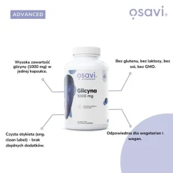 Osavi Glicyna 1000 mg, kapsułki twarde, 120 szt.