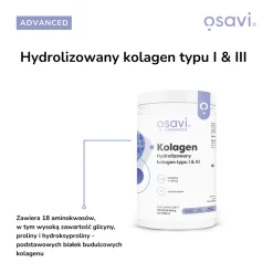 Osavi Kolagen Typu I i III, proszek, 600 g