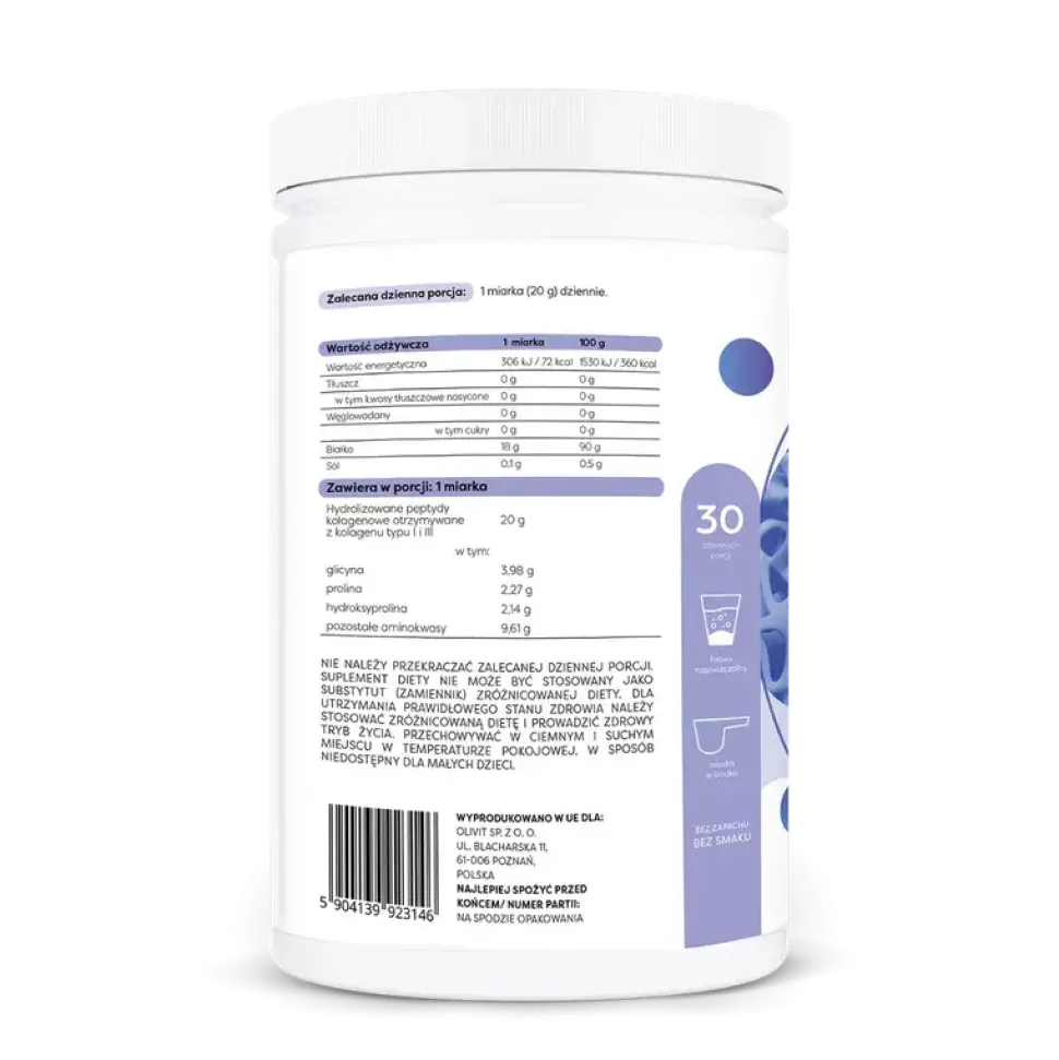 Osavi Kolagen Typu I i III, proszek, 600 g