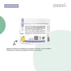 Osavi Kolagen Włosy, Skóra i Paznokcie, proszek, smak cytrynowy, 150 g