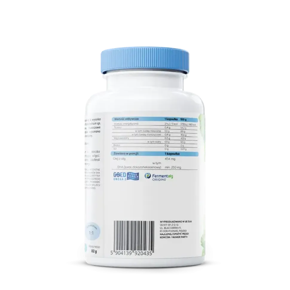Osavi, Omega-3 Vegan 250 mg DHA, kapsułki miękkie, 120 szt.