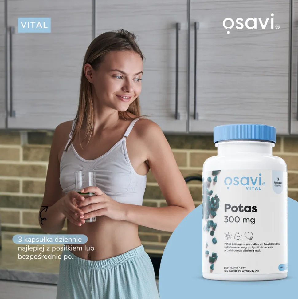 Osavi Potas 300 mg, kapsułki twarde, 90 szt.