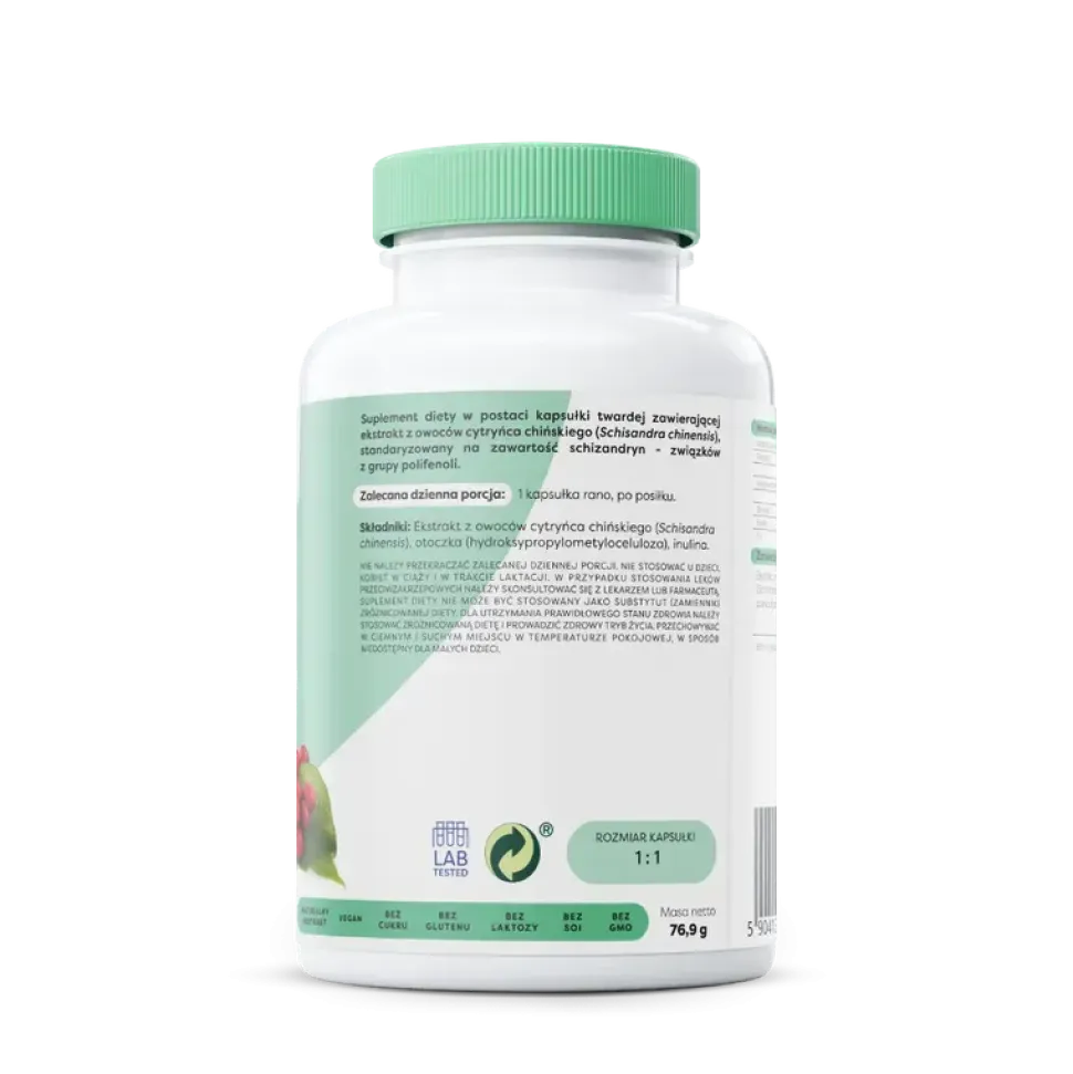 Osavi Schisandra cytryniec chiński 550 mg, kapsułki, 120 szt.