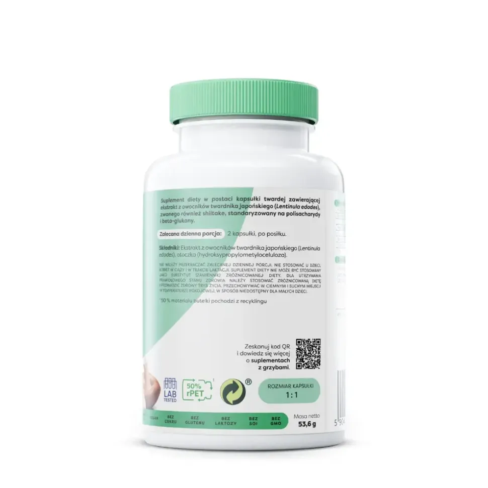 Osavi Shiitake 800 mg, kapsułki, 120 szt.