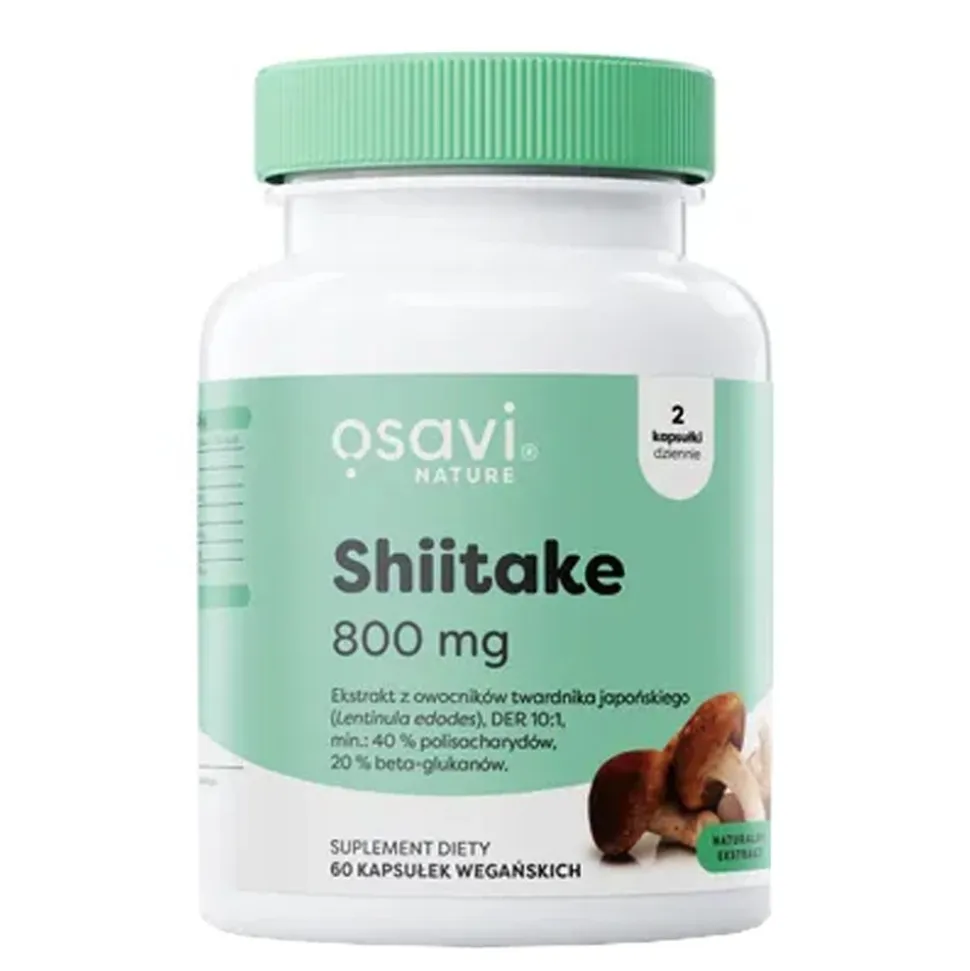 Osavi Shiitake 800 mg, kapsułki, 60 szt.