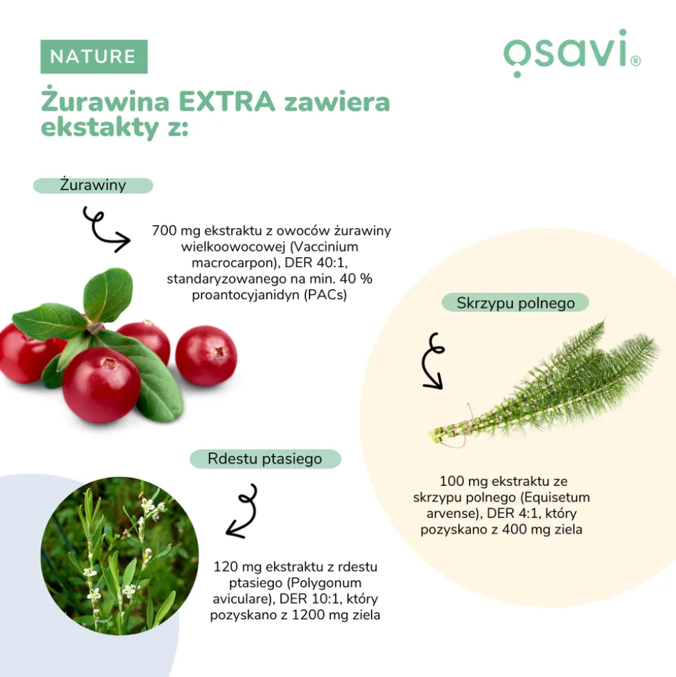 Osavi Żurawina Extra, kapsułki twarde, 60 szt.