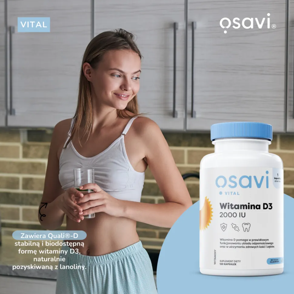 Osavi, Witamina D3 2000 IU, kapsułki, 60 szt.