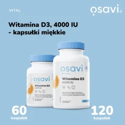 Osavi Witamina D3 4000 IU, kapsułki, 60 szt.