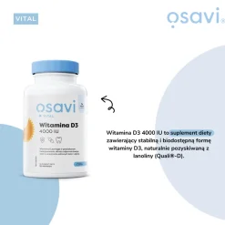 Osavi Witamina D3 4000 IU, kapsułki, 60 szt.