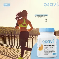 Osavi Witamina D3 + K2 4000IU + 150 μg, kapsułki, 120 szt.