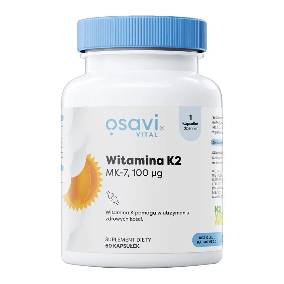 Osavi Witamina K2 MK-7 100 μg, kapsułki miękkie, 60 szt.