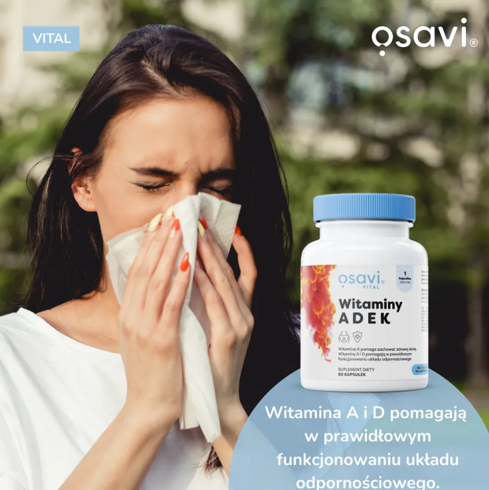 Osavi Witaminy ADEK, kapsułki miękkie, 90 szt.