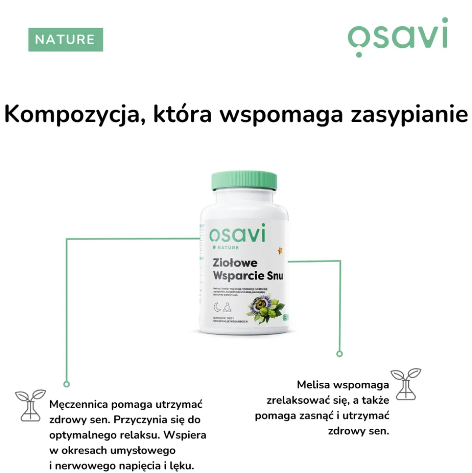 Osavi Ziołowe Wsparcie Snu, kapsułki, 60 szt.